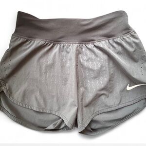 Nike Dark Gray and Black Athletic Shorts Lightweight Breathable Design